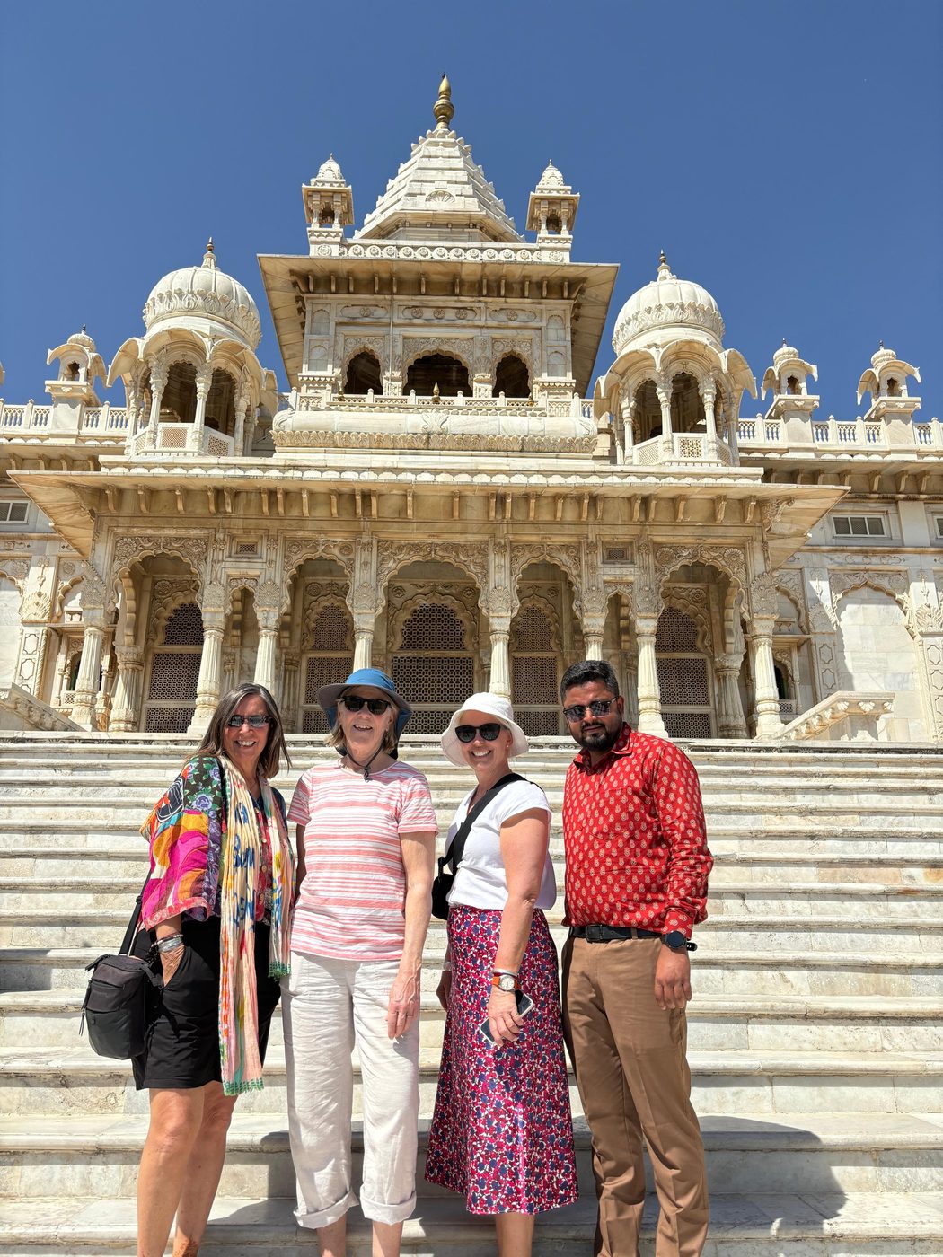 With guests at Jaswant Thada, Jodhpur