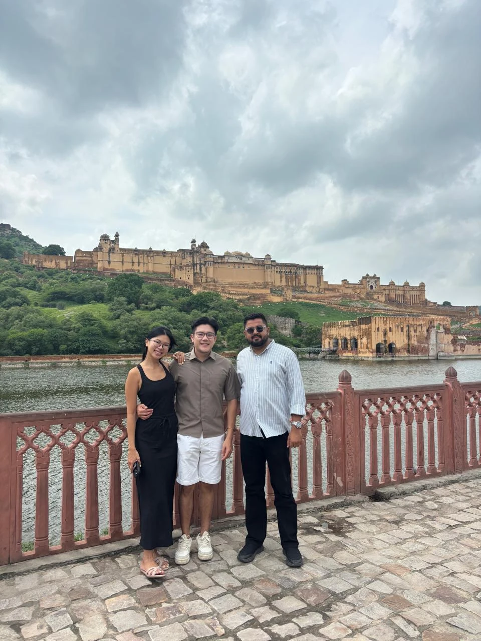 Amber Fort and Jaigarh Fort on the hills above Jaipur