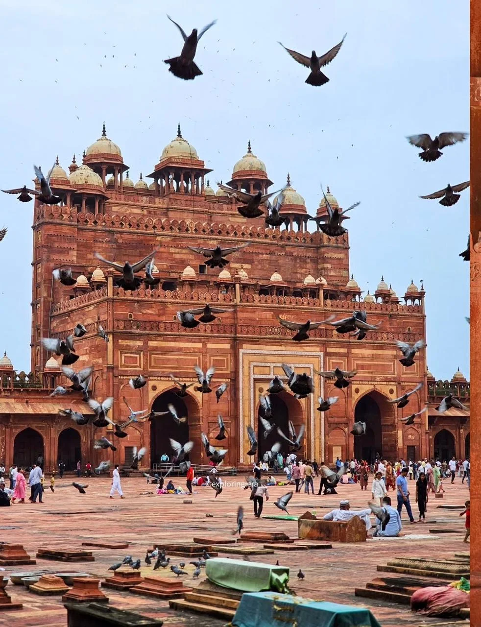 Buland Darwaza, the monumental gateway at Fatehpur Sikri