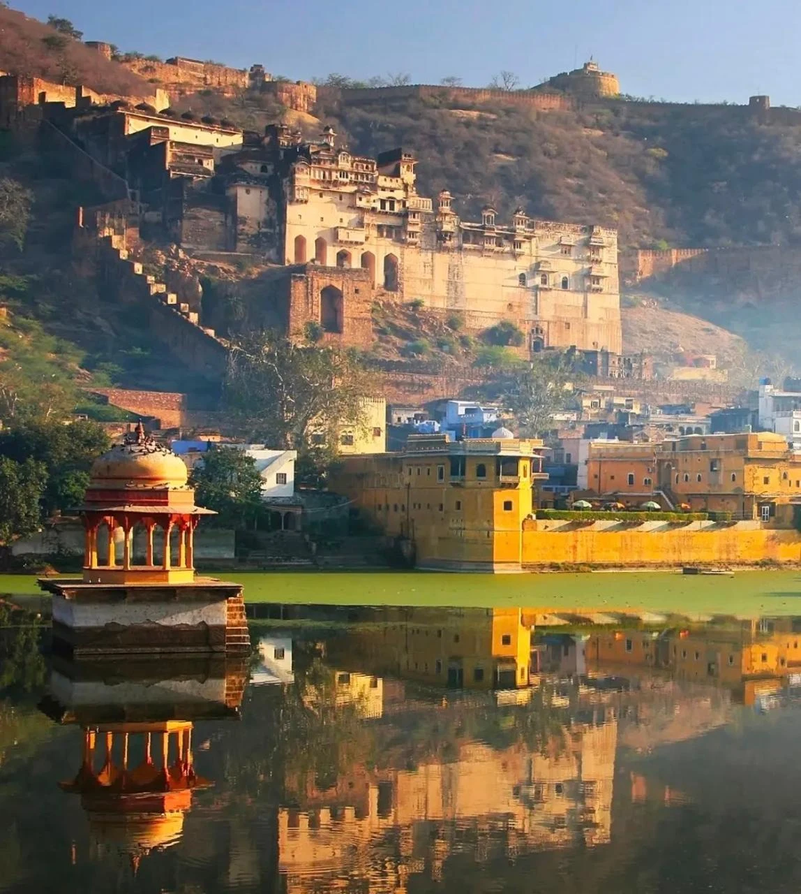 Taragarh Fort overlooking the blue-washed town of Bundi