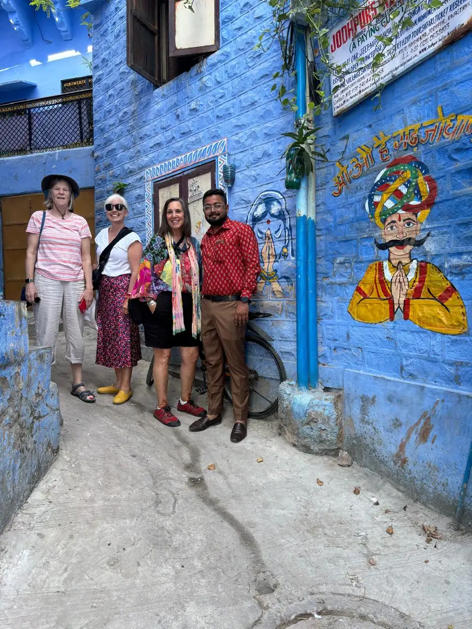 The blue-washed old city of Jodhpur beneath Mehrangarh Fort